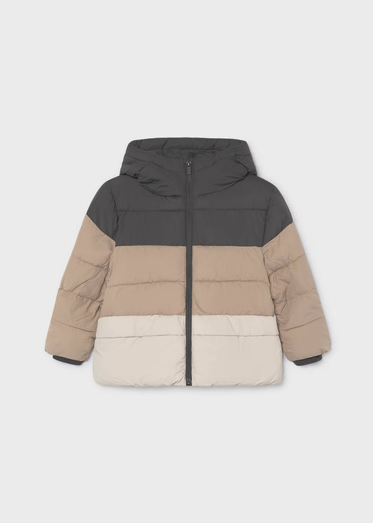 Boys' mixed-fabric jacket