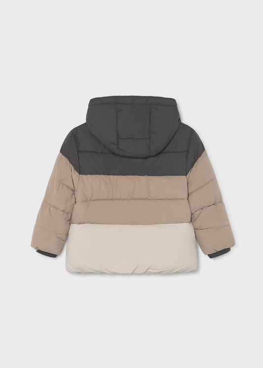 Boys' mixed-fabric jacket