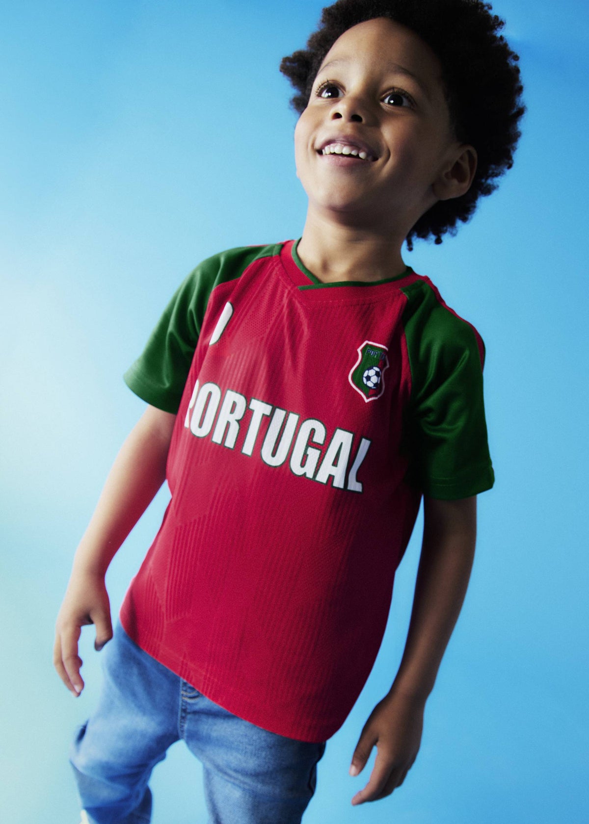 Portugal-Fußballtrikot für Jungen