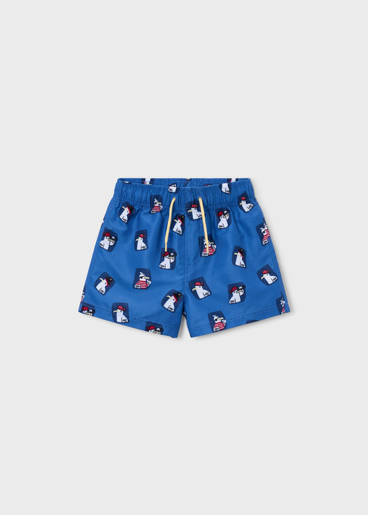 Badeshorts mit Möwen-Muster für Jungen