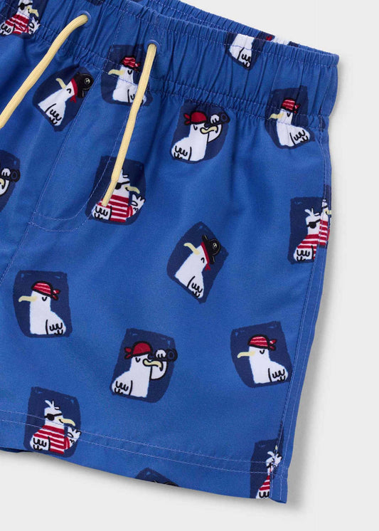 Badeshorts mit Möwen-Muster für Jungen