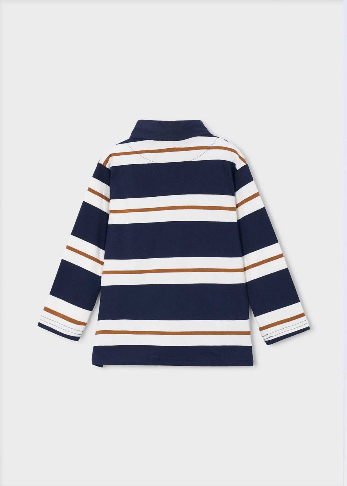 Boys' striped polo shirt