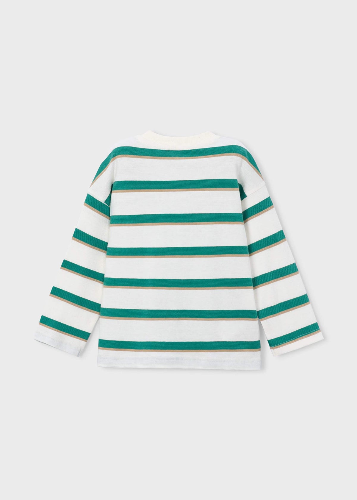 Boys' striped T-shirt with pocket
