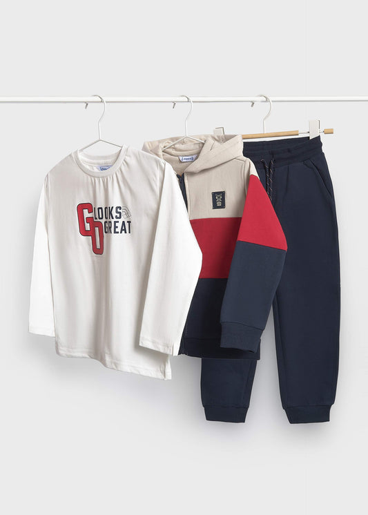 Jungen-Trainingsanzug mit T-Shirt