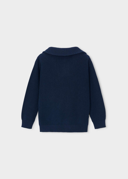 Boys' zip-neck jumper