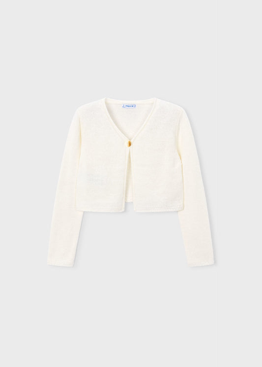 Button cardigan girl