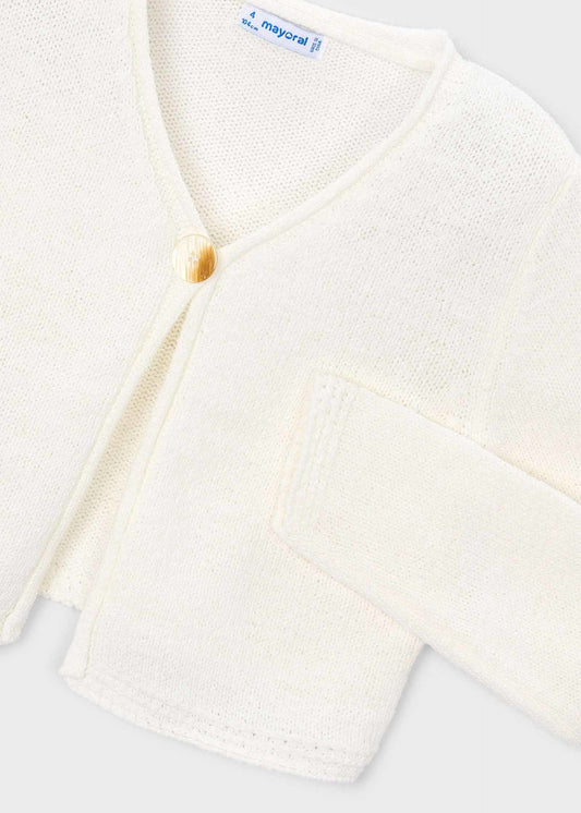 Button cardigan girl
