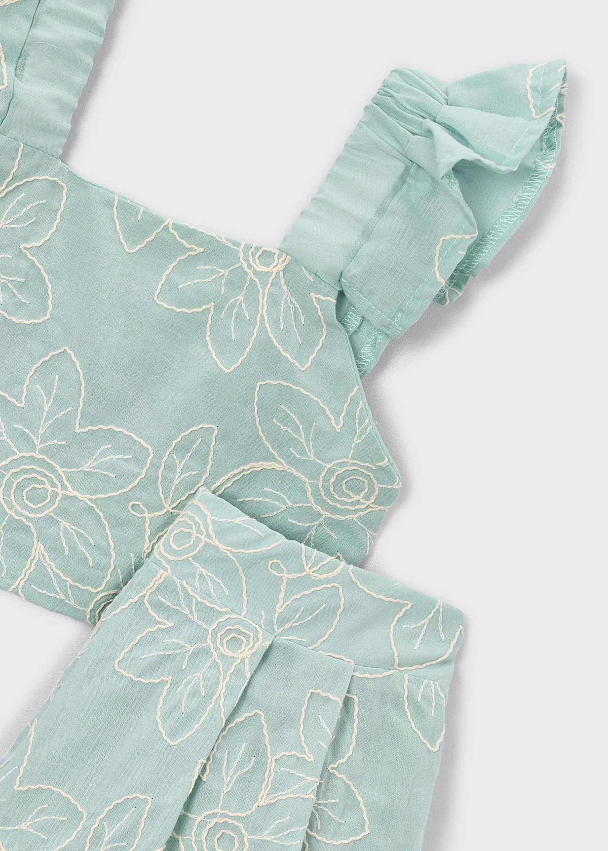 Festliches Set mit Bermuda-Shorts und Rüschen-Oberteil für Mädchen