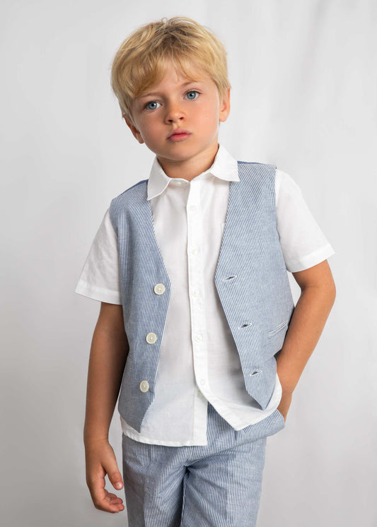 Children's linen waistcoat boy