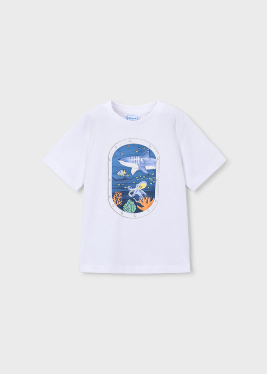 Children's T-shirt with underwater window