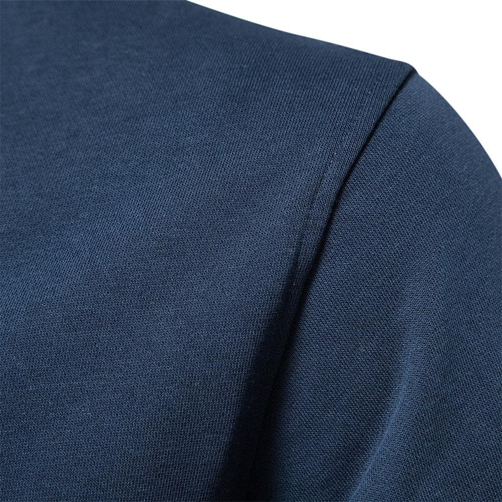 Herren Reißverschluss-Sweatshirtjacke aus French Terry mit Baseballkragen, unifarben