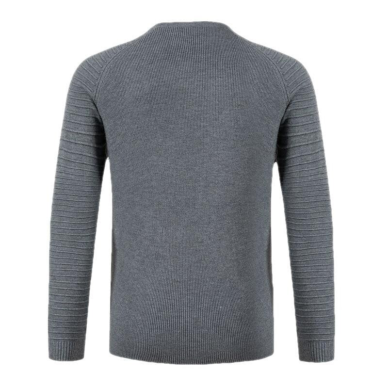 Herren Mode Lässiger Rundhals-Pullover mit Raglanärmeln