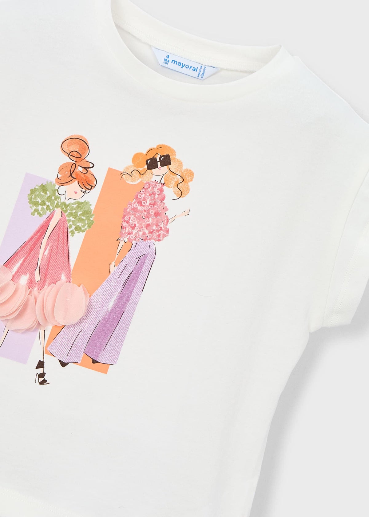 T-Shirt mit Puppen-Print für Mädchen