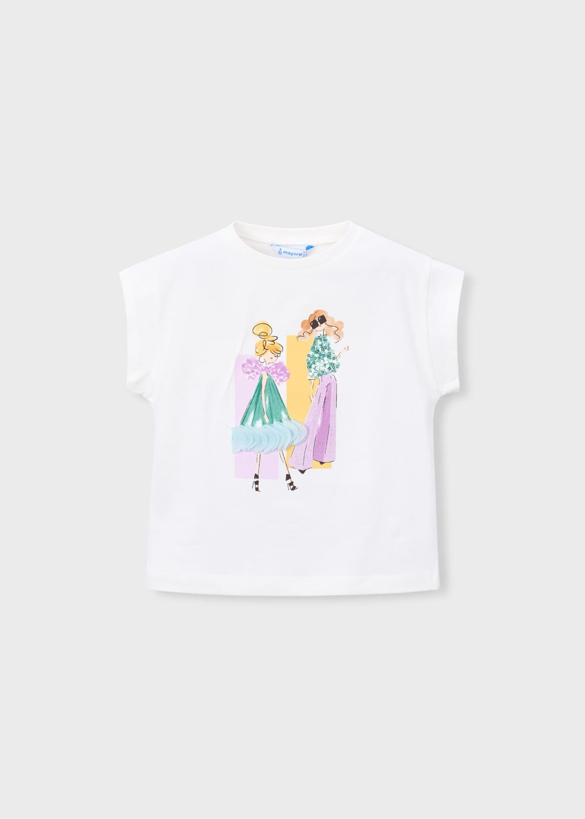 Doll print t-shirt girl