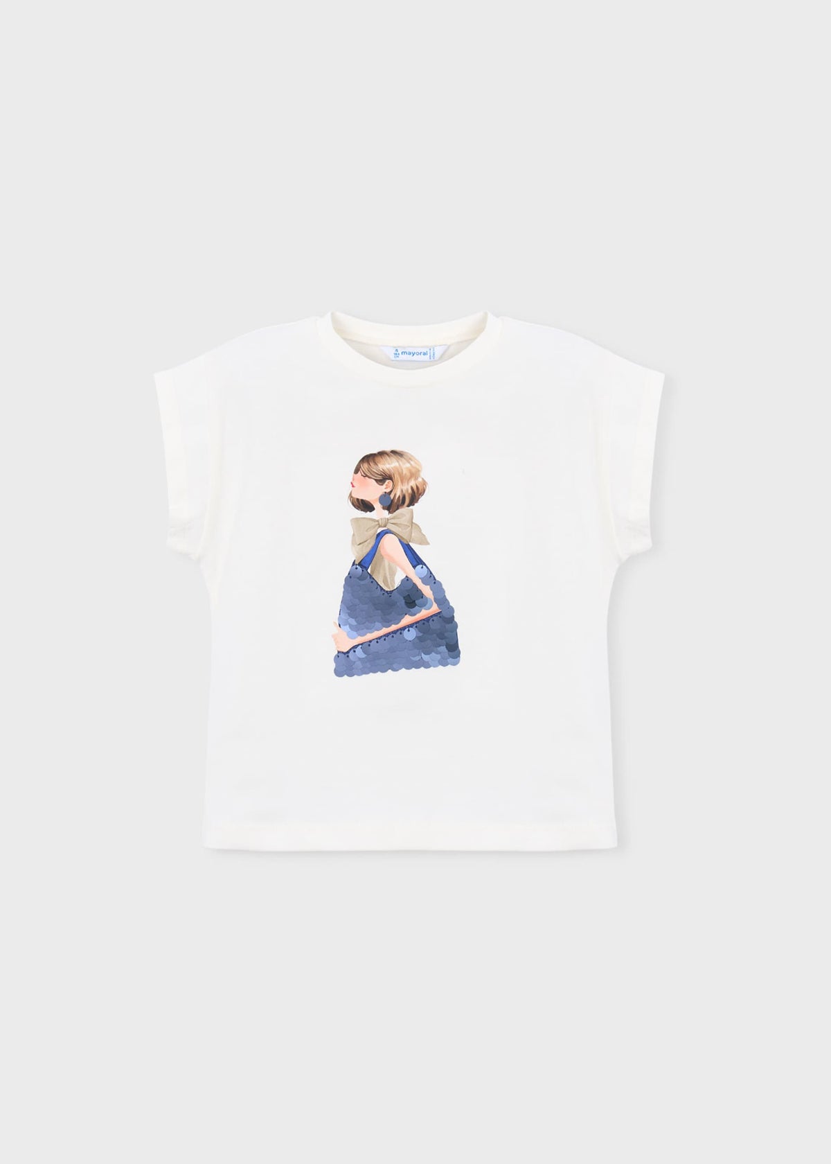 Doll print t-shirt girl