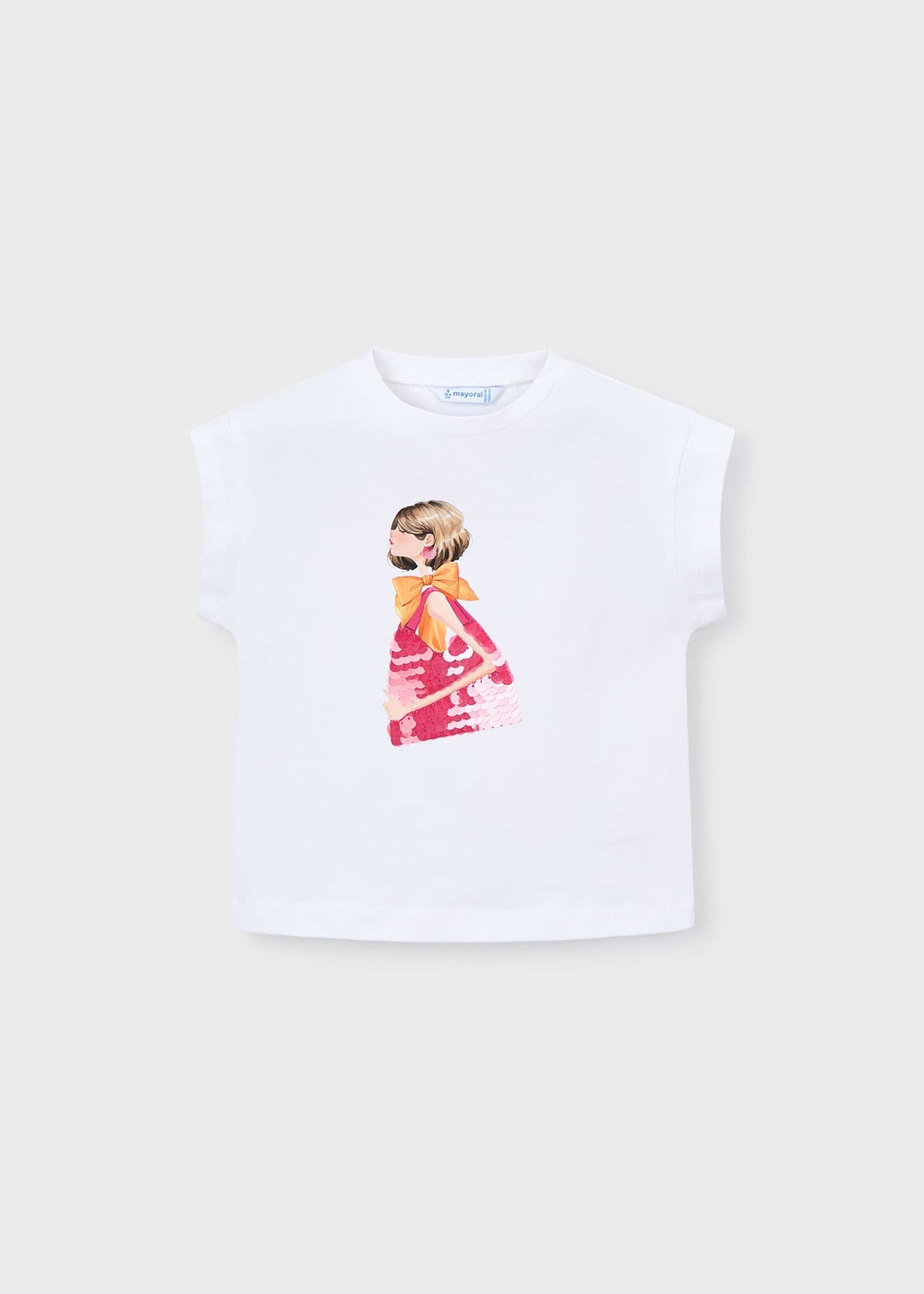 Doll print t-shirt girl