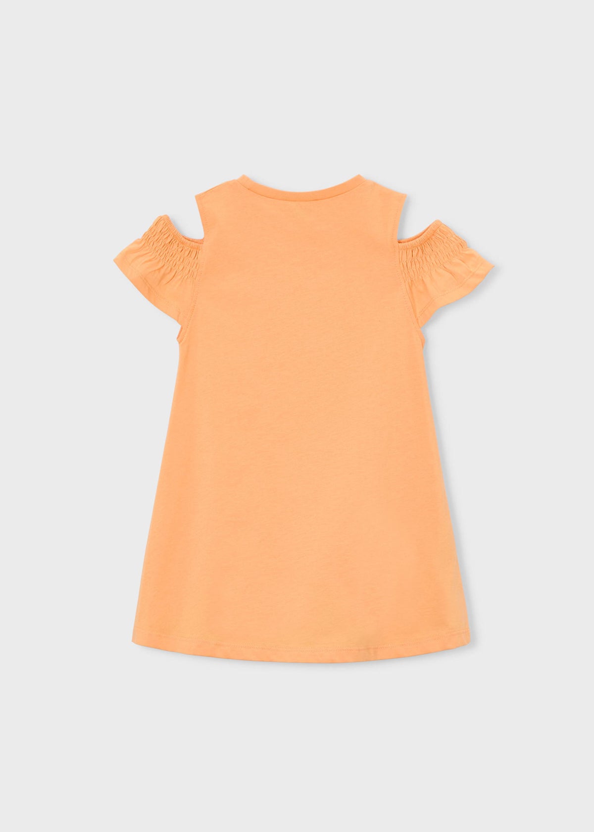 Dress with slits and handbag for girls
