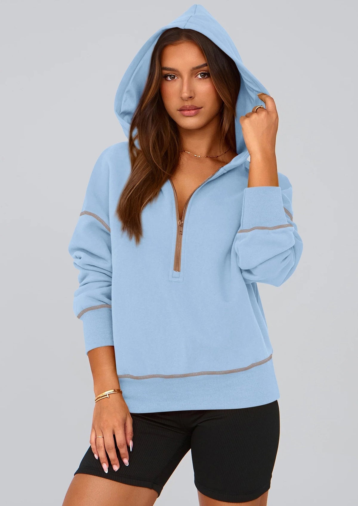 ⏰LETZTER TAG – 59% SPAREN💥Damen Herbst/Winter Half-Zip Hoodie Pullover
