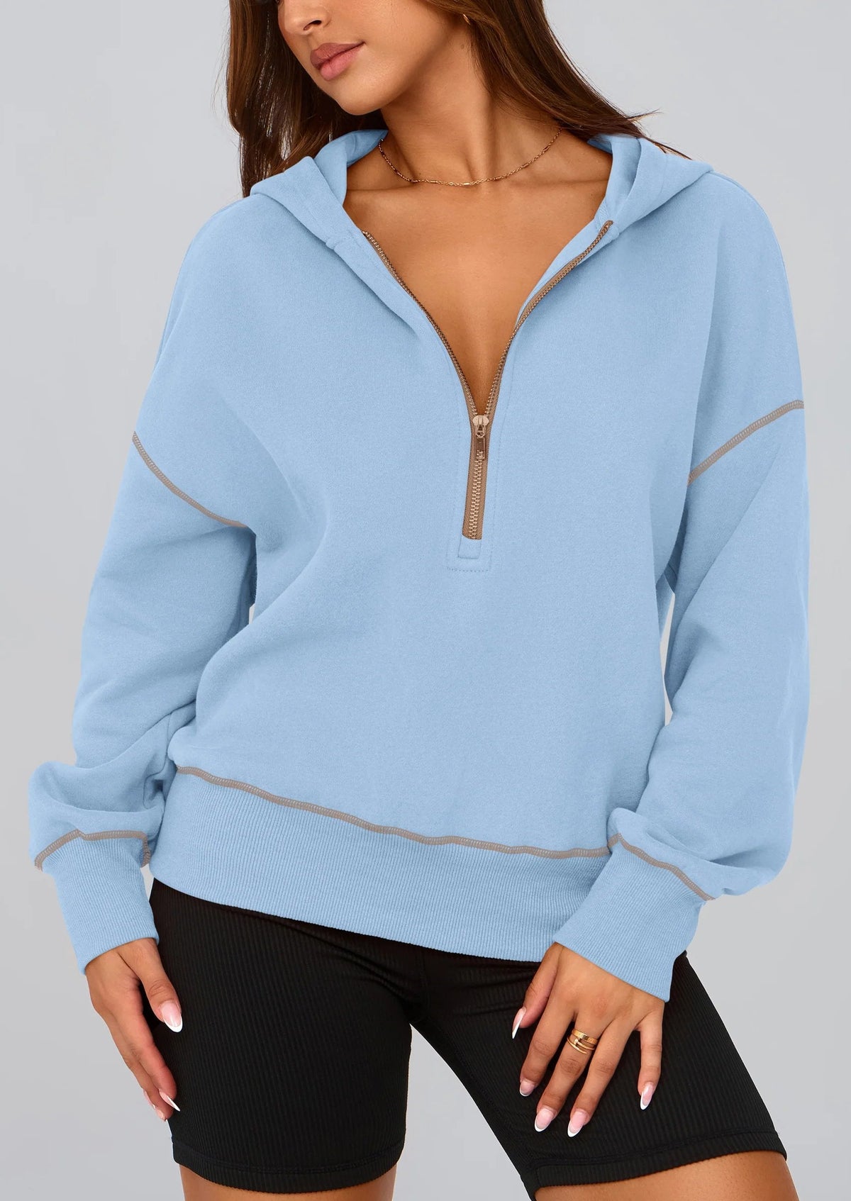 ⏰LETZTER TAG – 59% SPAREN💥Damen Herbst/Winter Half-Zip Hoodie Pullover