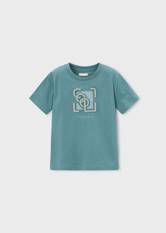 Embossed T-shirt for boys