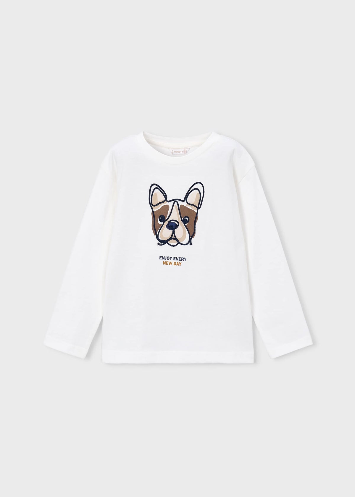 Embroidered dog T-shirt for boys