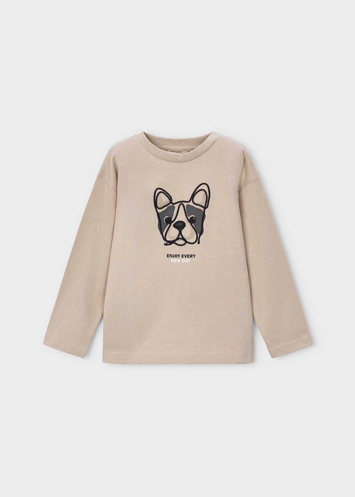 Embroidered dog T-shirt for boys