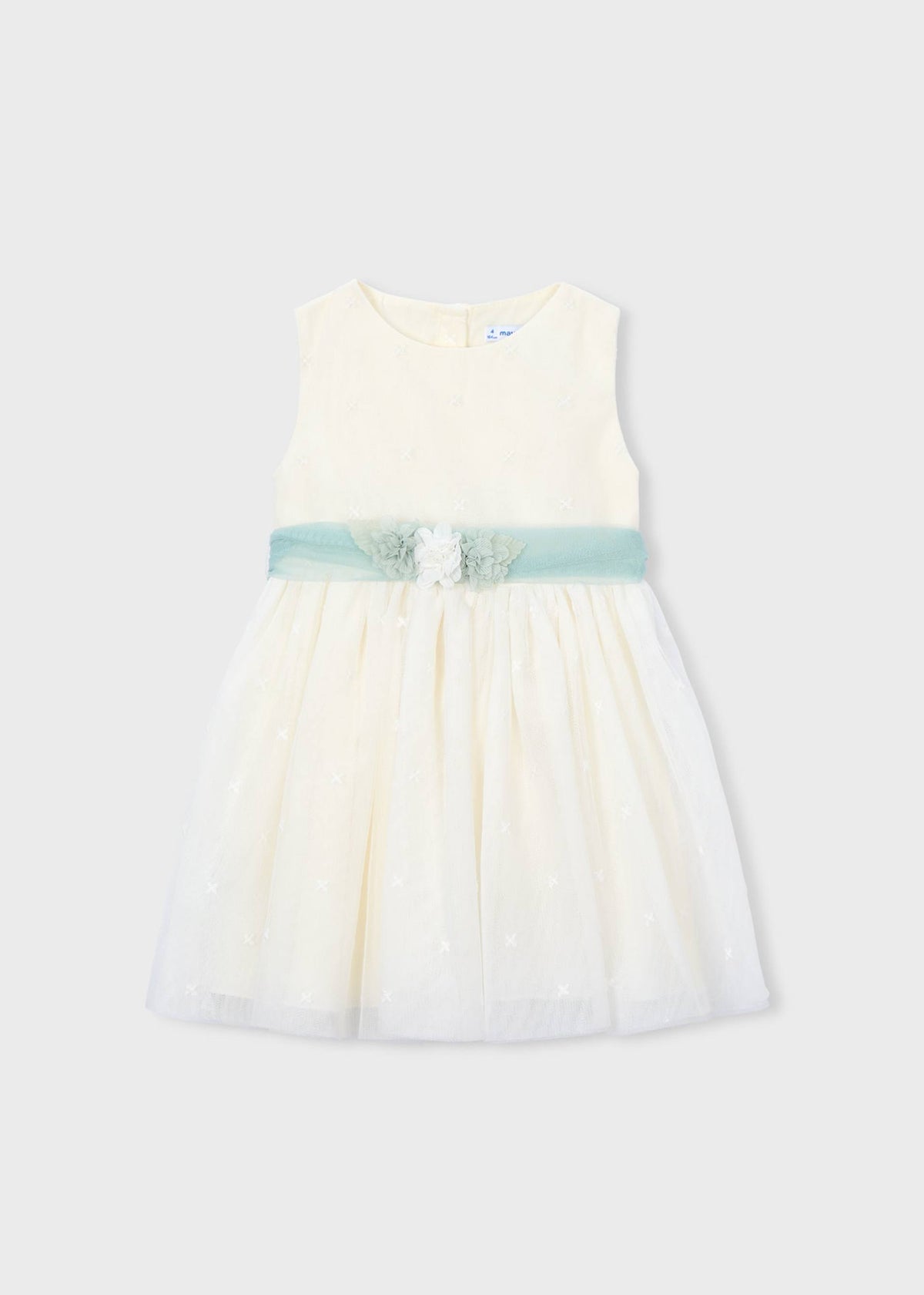 Embroidered formal tulle dress girl