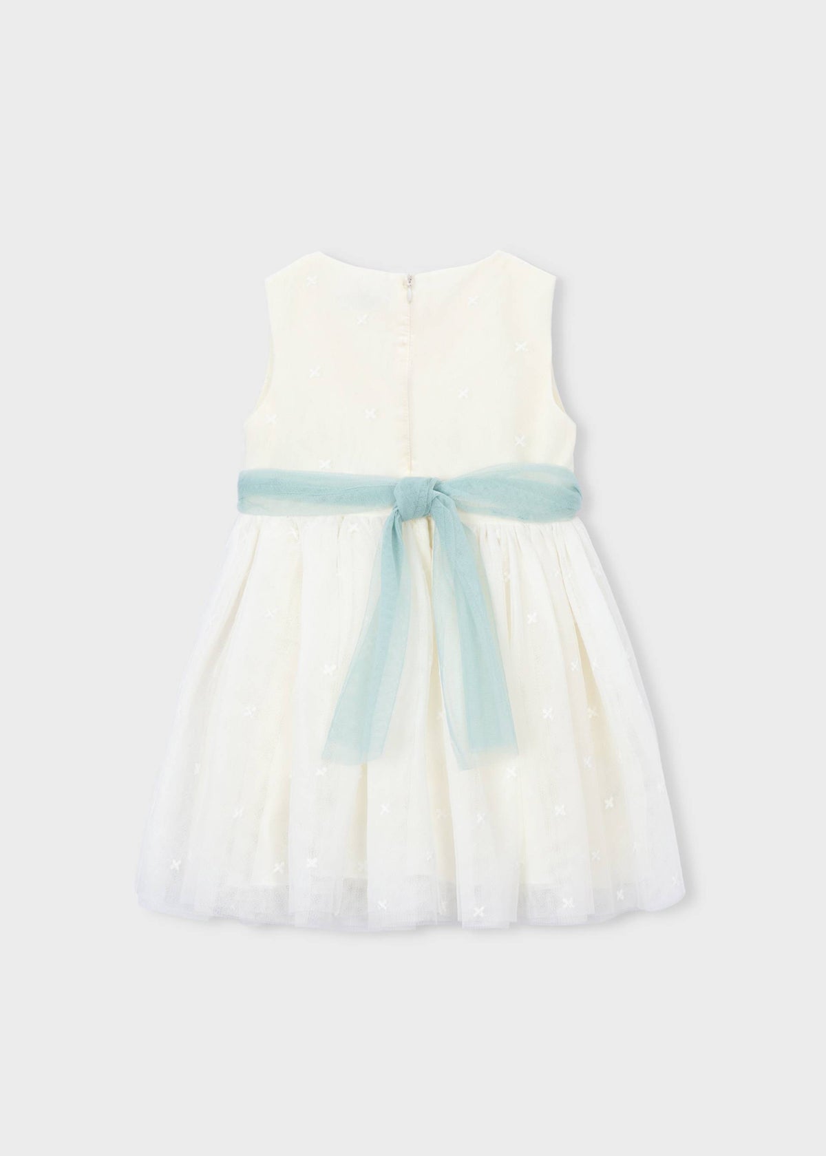 Embroidered formal tulle dress girl