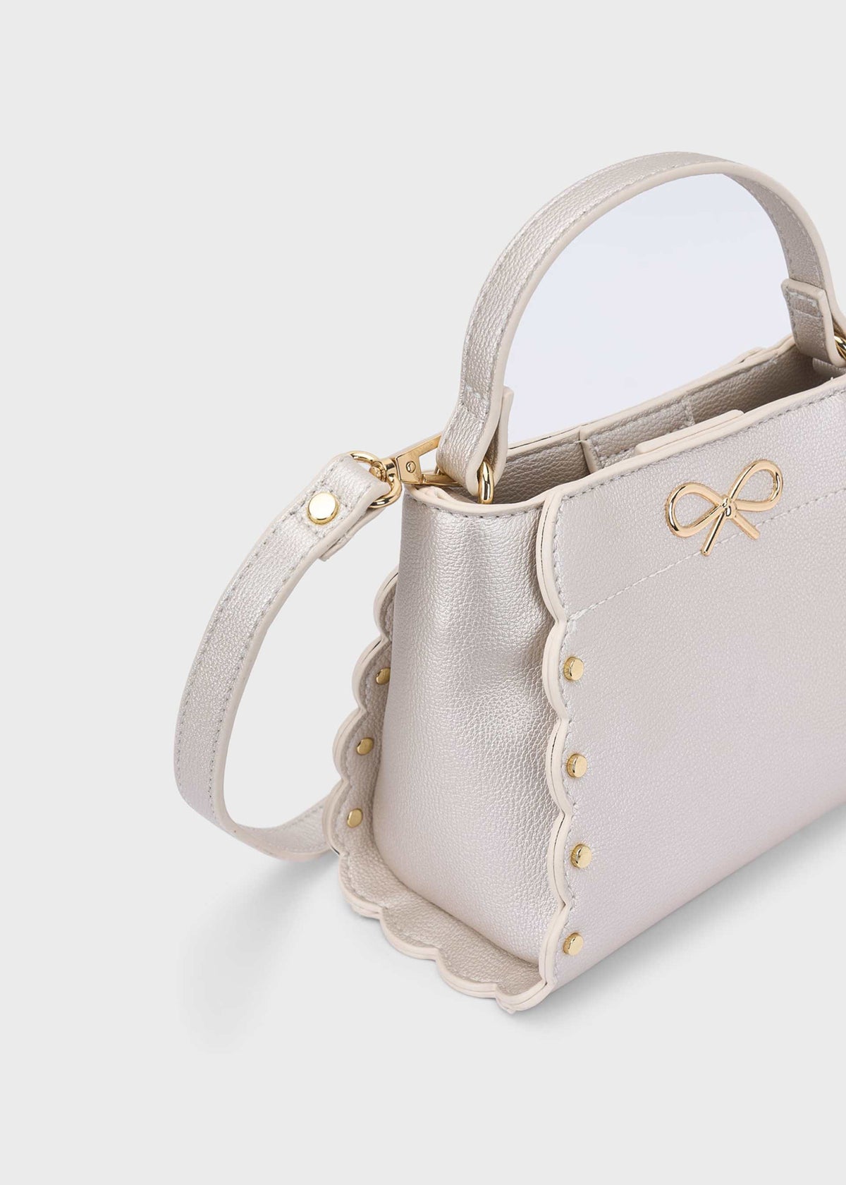 Handtasche mit Schleife aus Kunstleder für Mädchen