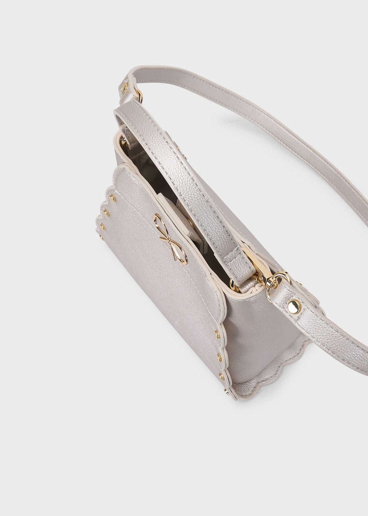 Handtasche mit Schleife aus Kunstleder für Mädchen