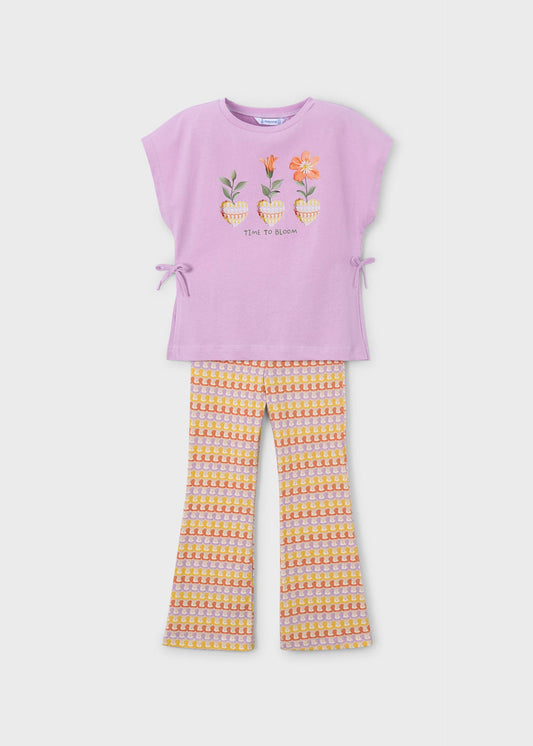 Flared leggings set girl
