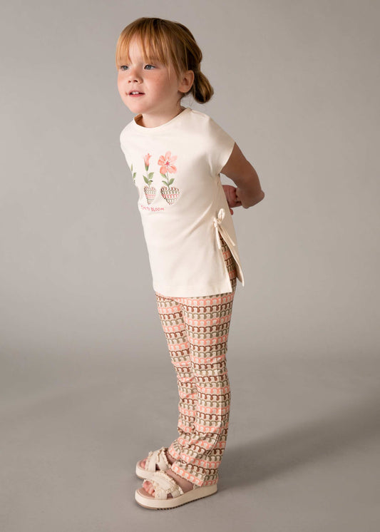 Flared leggings set girl