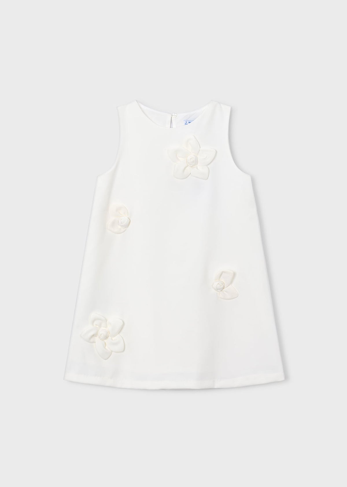 Flower applique formal dress girl