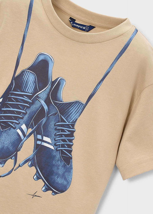 Football boots t-shirt boy