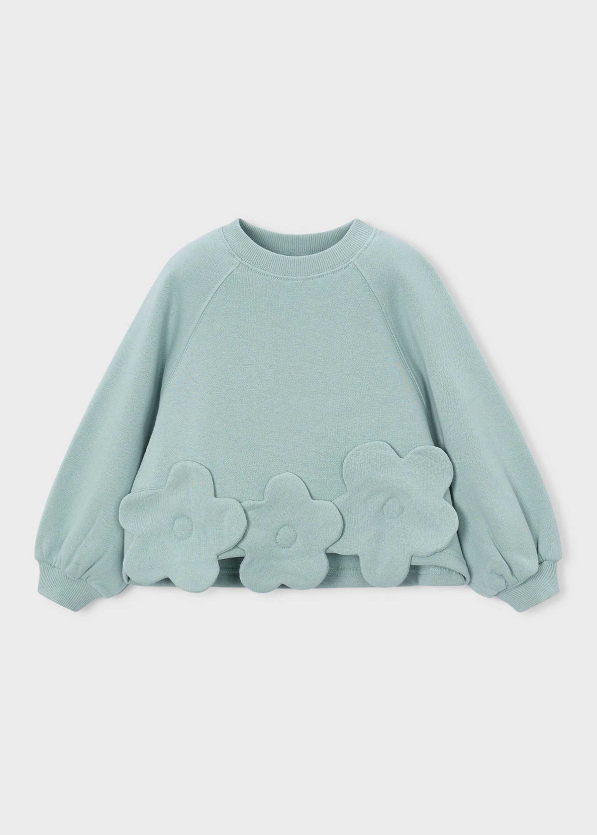 Girl aplique flower jumper
