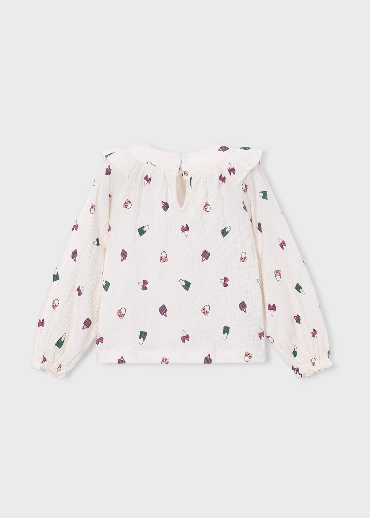 Girl bambula print blouse