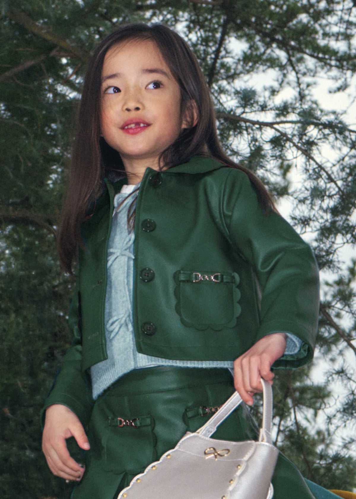 Kunstlederjacke für Mädchen