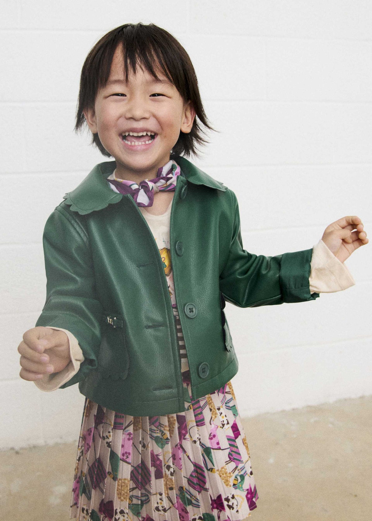 Kunstlederjacke für Mädchen