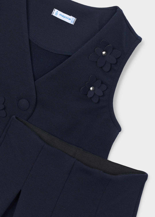 Set aus Hose mit Blumenmuster und Weste für Mädchen