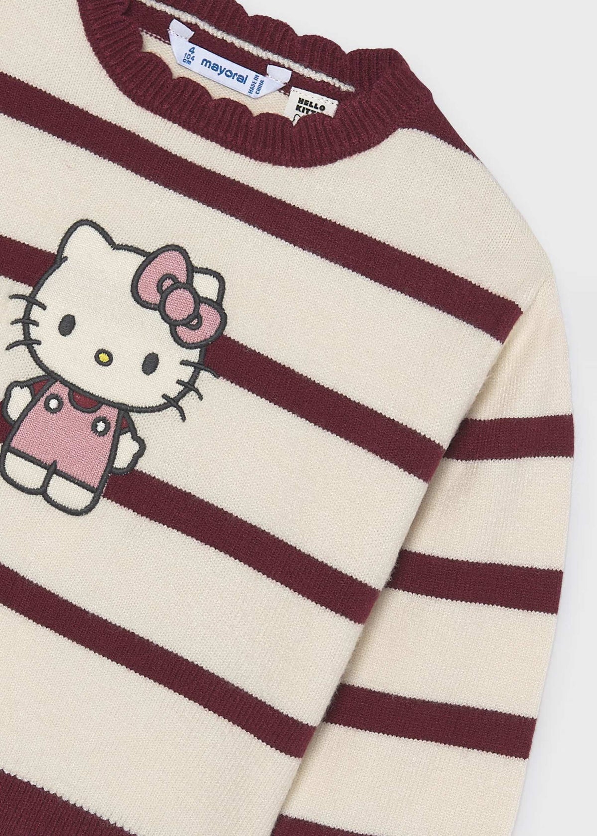 Girl Hello Kitty striped jumper
