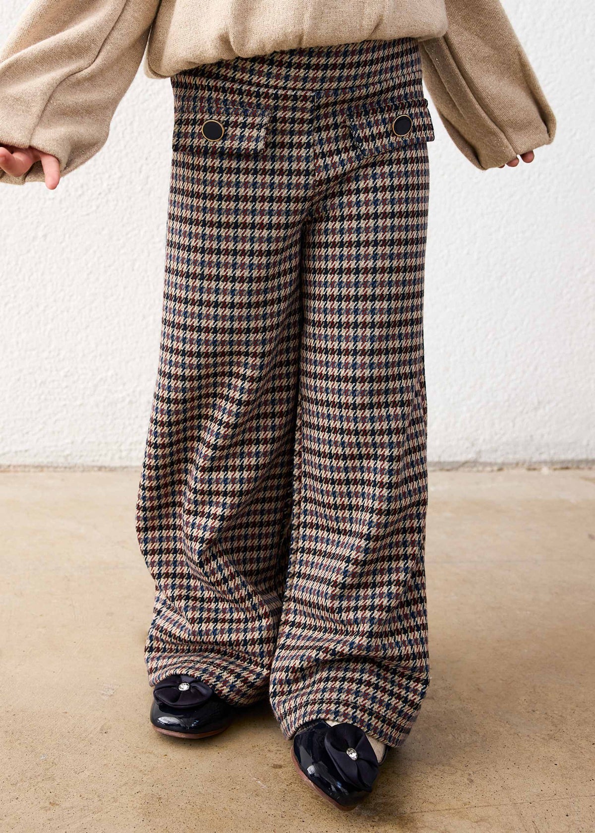 Girl jaquard trousers
