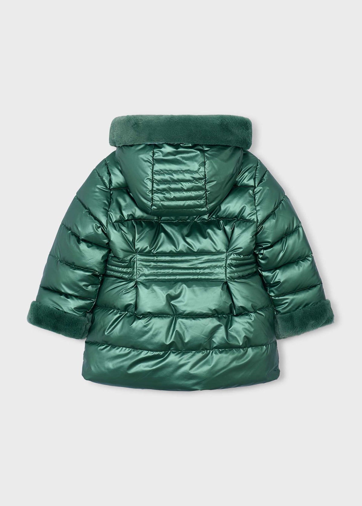 Girl metallic coat