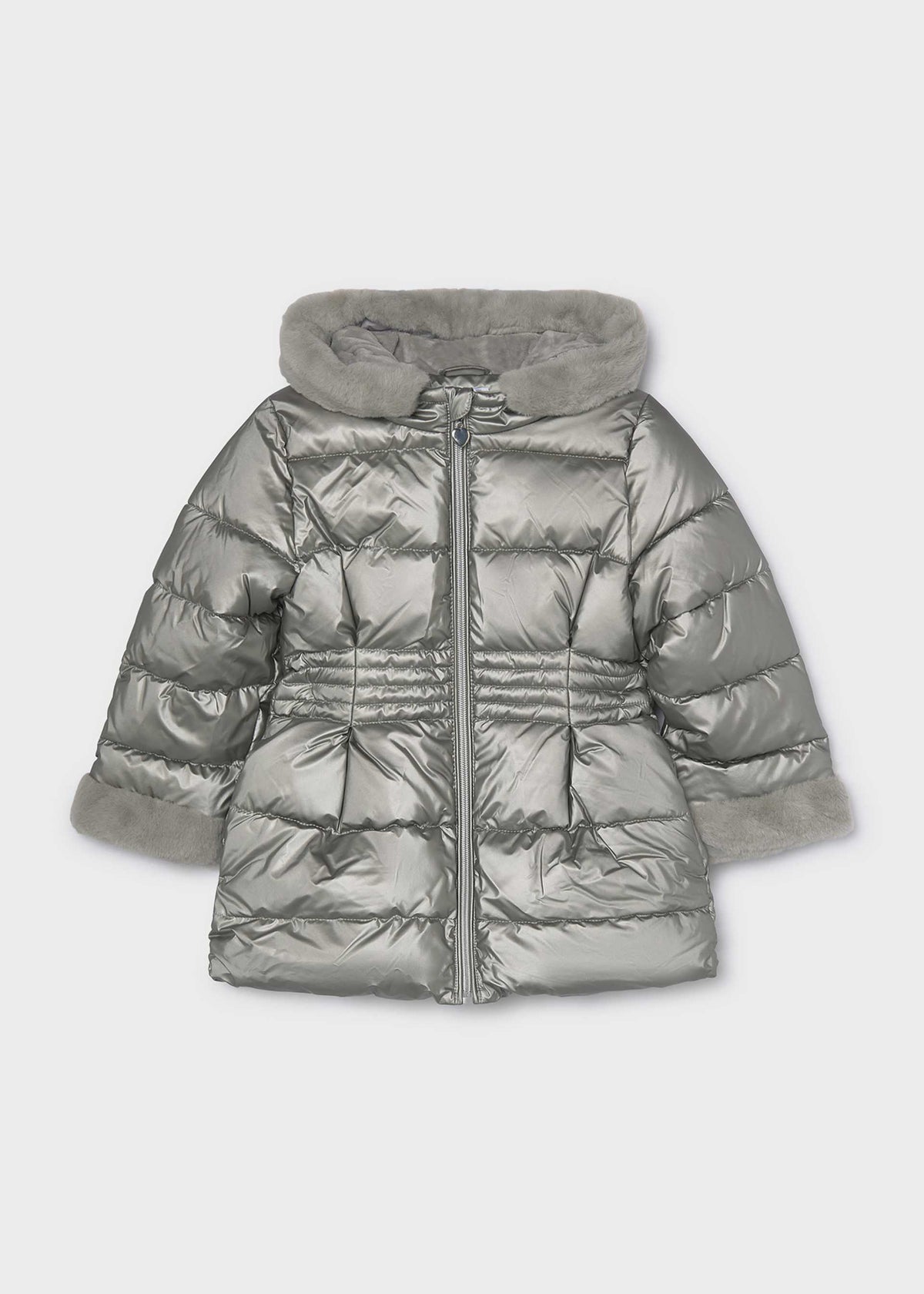 Girl metallic coat
