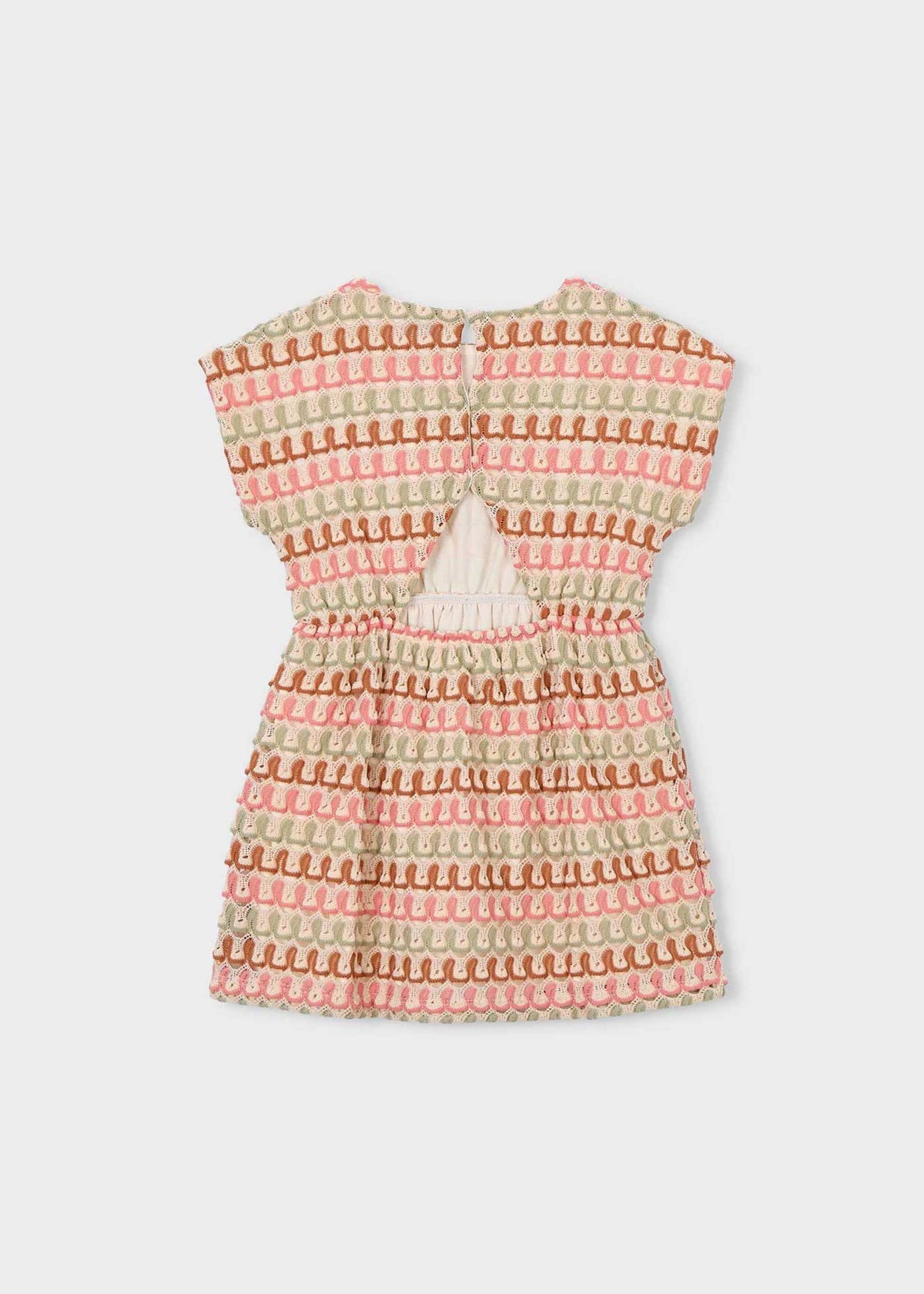 Girl multicolour crochet dress