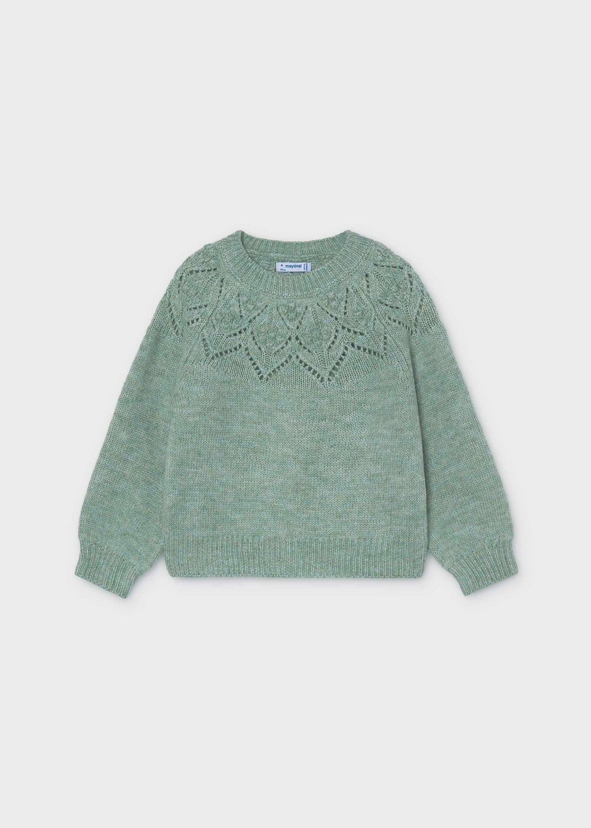 Girl openwork sweater