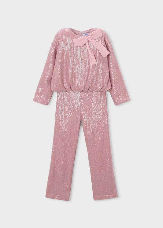 Girl sequin pants and blouse set
