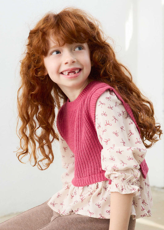Girl shirt with top