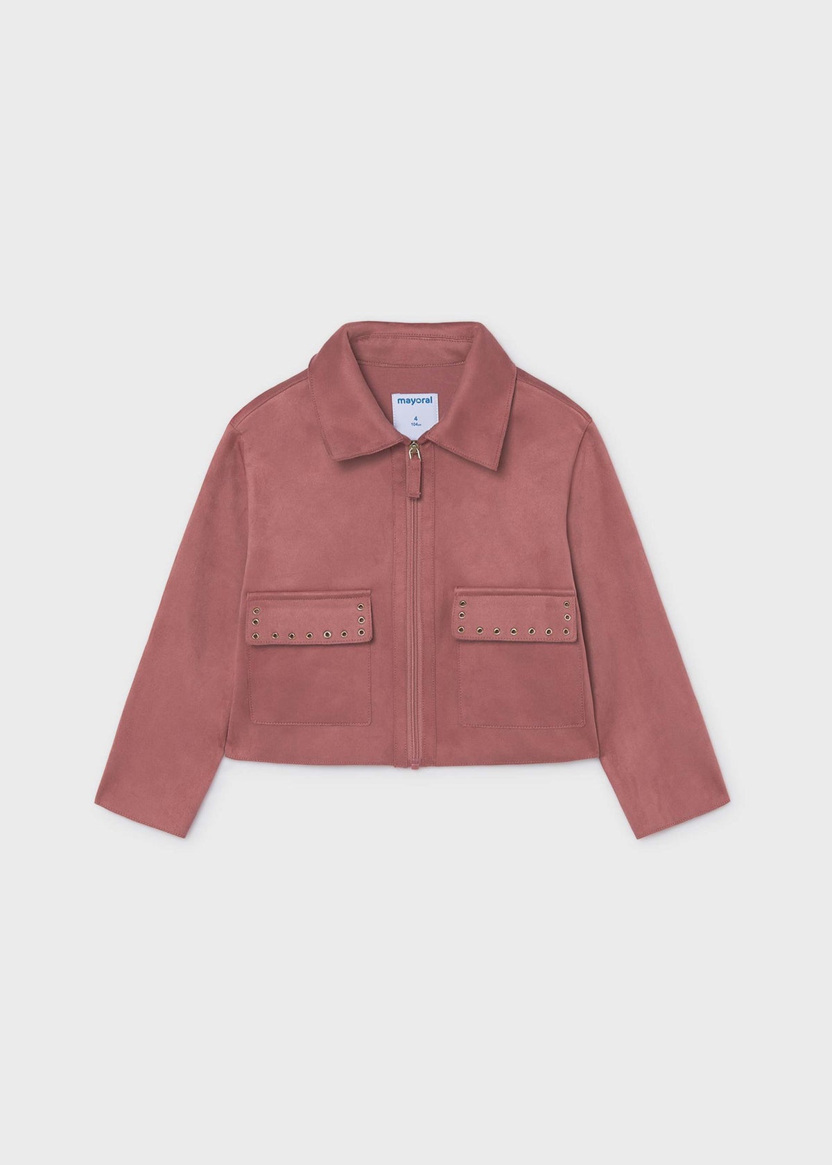Wildlederimitat-Jacke für Mädchen