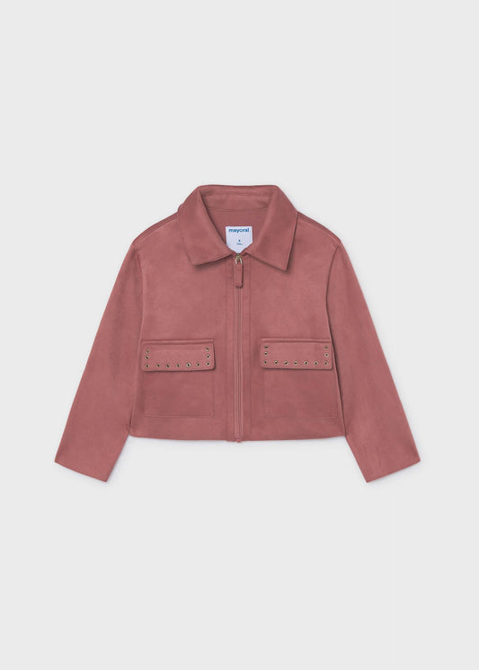 Girl suede effect jacket