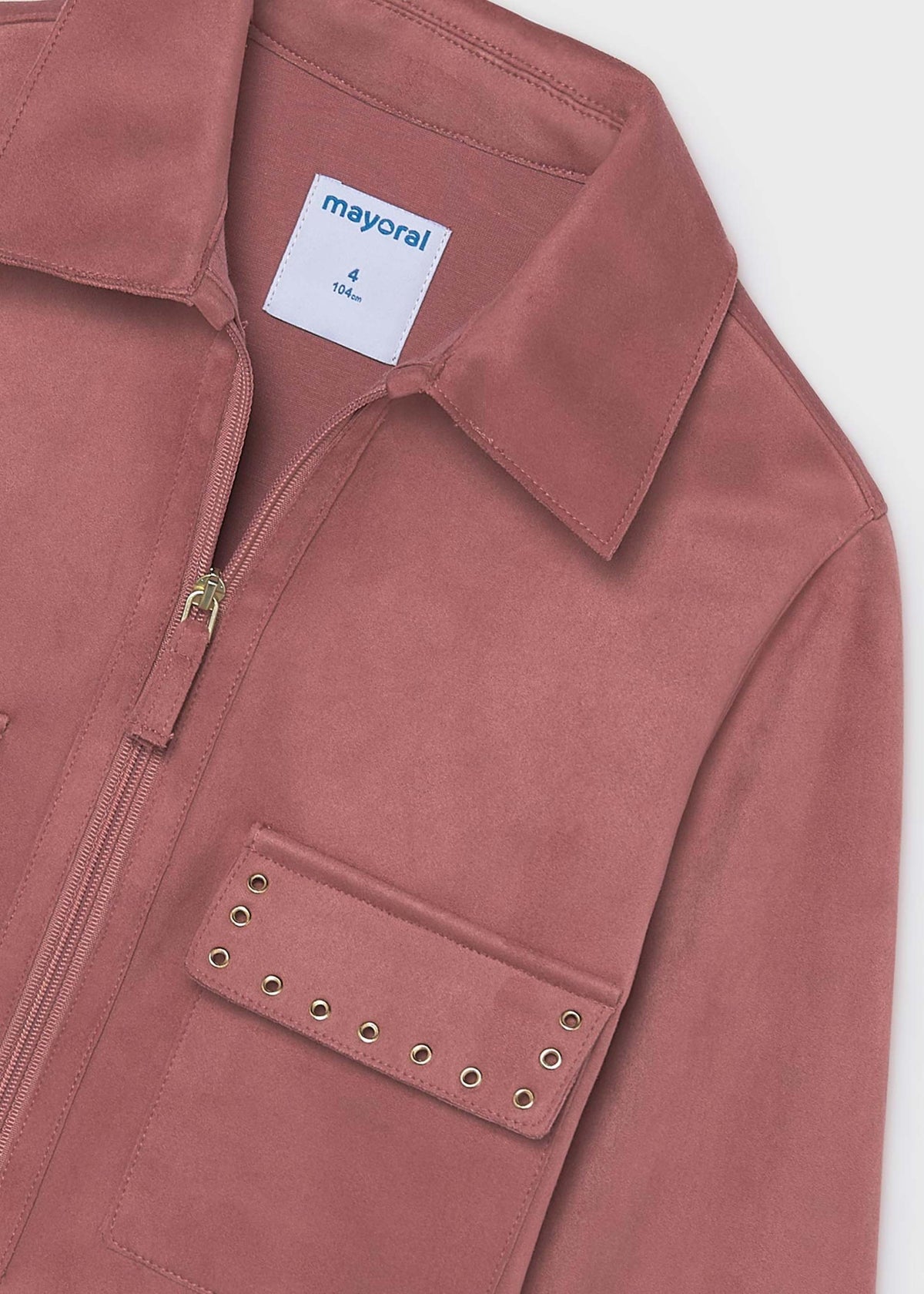 Wildlederimitat-Jacke für Mädchen